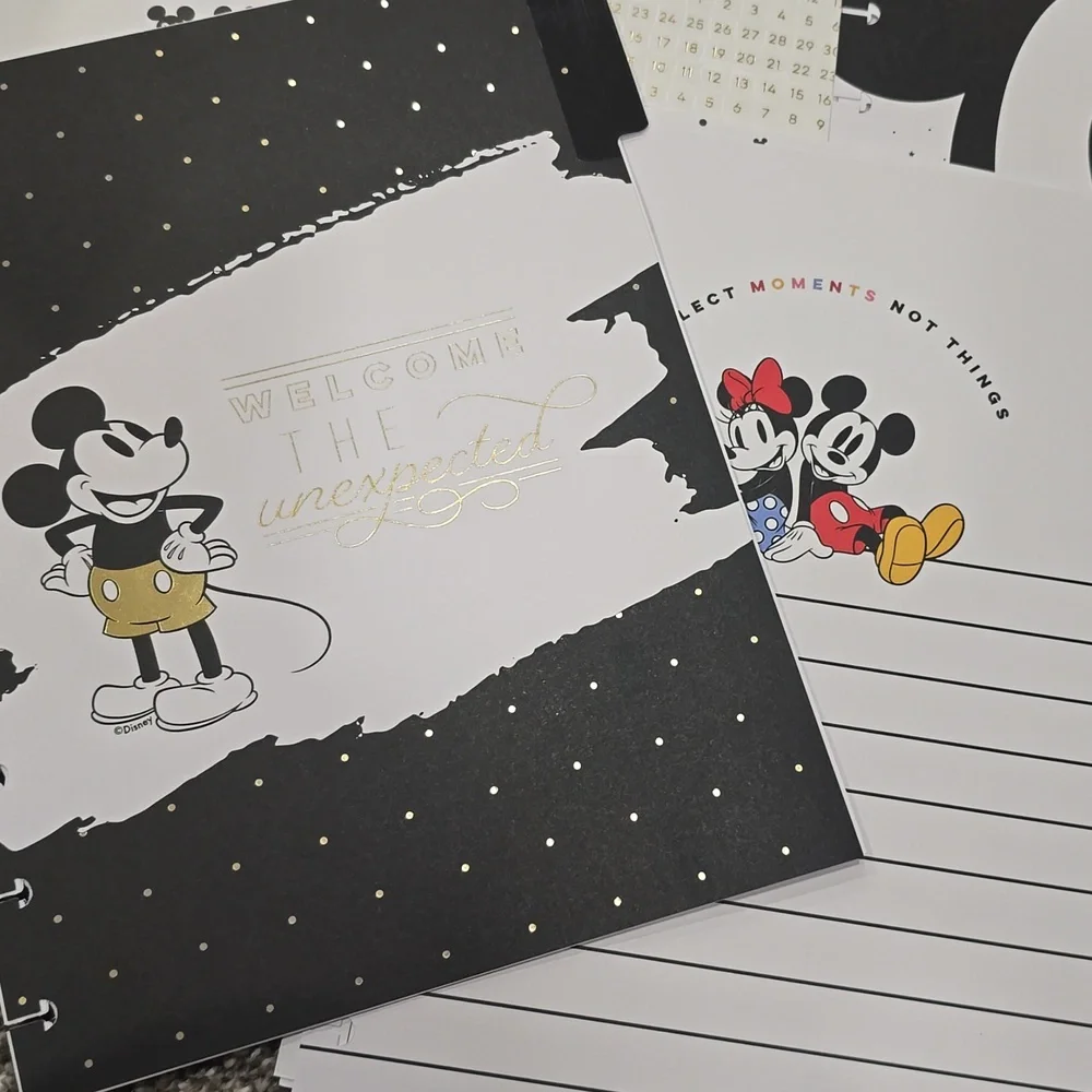 The Happy Planner Disney Mickey Mouse Undated Calender Extension Pack & Paper